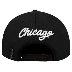 Chicago Bulls Pro Standard Paint the City Pinch Front Snapback Hat Black - NBA