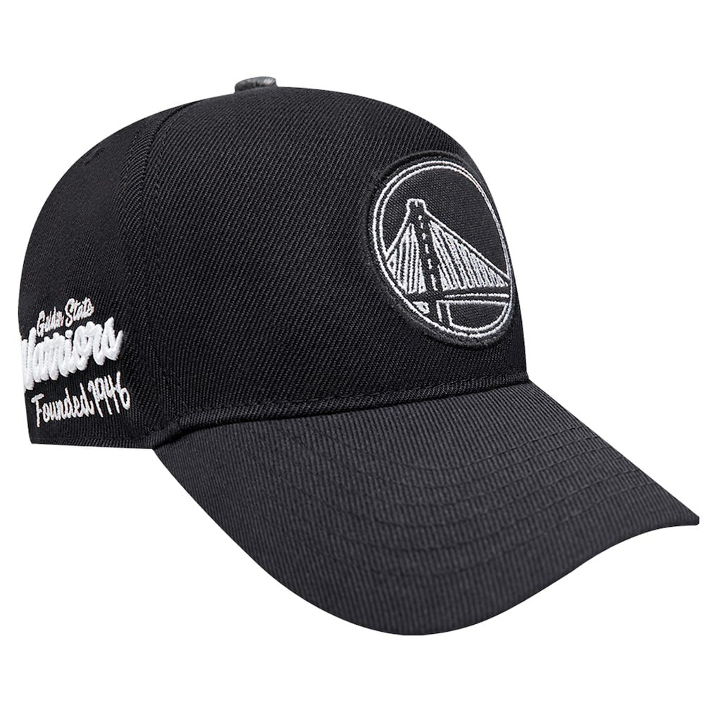 Golden State Warriors Pro Standard Paint the City Pinch Front Snapback Hat Black - NBA