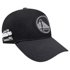 Golden State Warriors Pro Standard Paint the City Pinch Front Snapback Hat Black - NBA