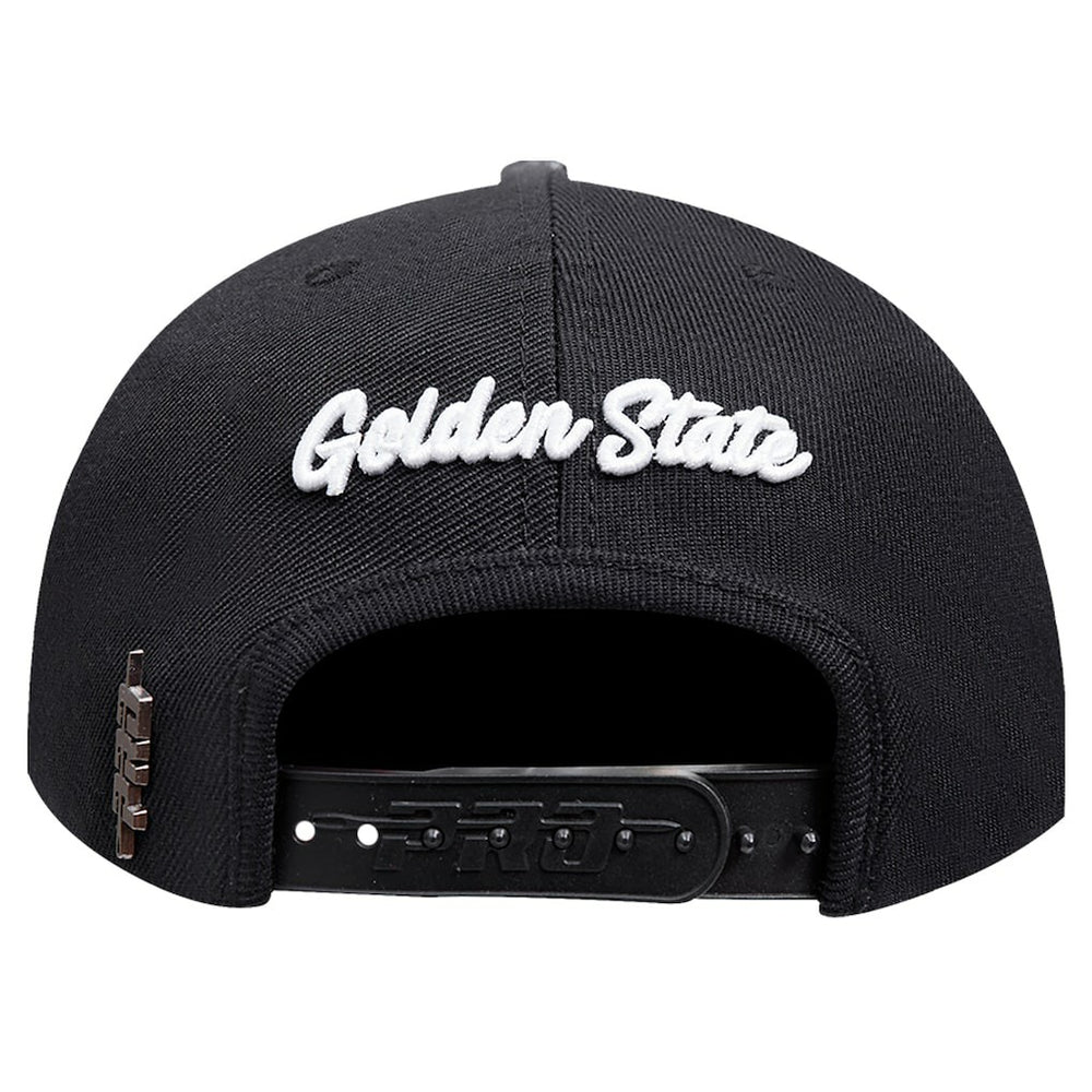 Golden State Warriors Pro Standard Paint the City Pinch Front Snapback Hat Black - NBA