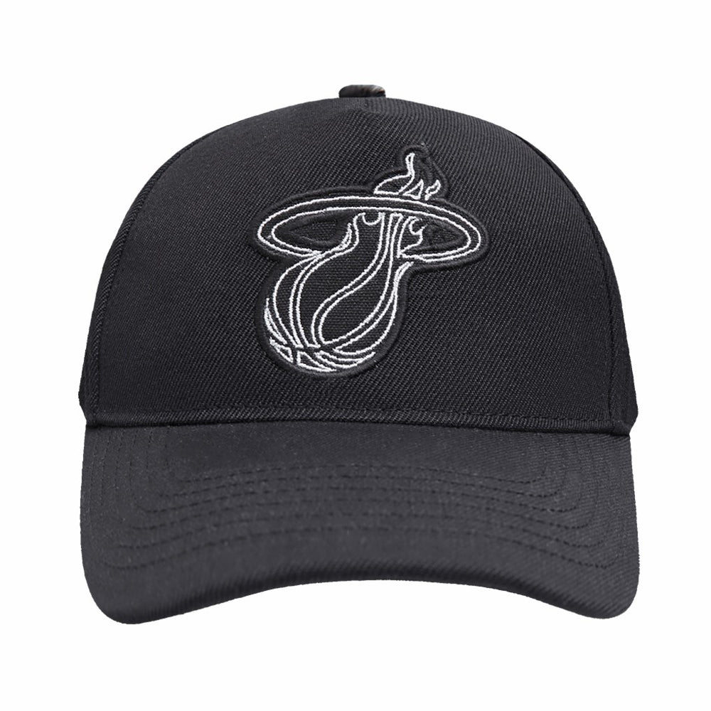 Miami Heat Pro Standard Paint the City Pinch Front Snapback Hat Black - NBA