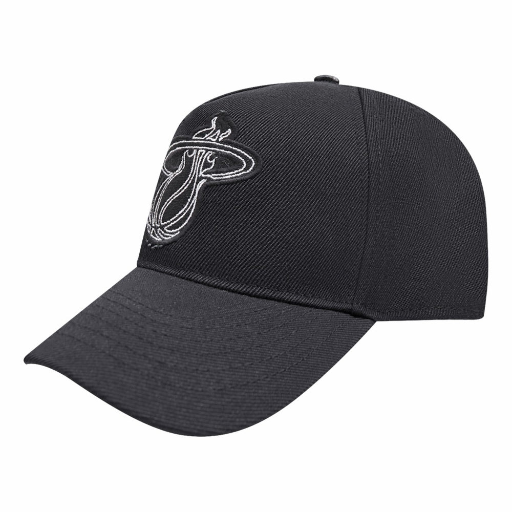 Miami Heat Pro Standard Paint the City Pinch Front Snapback Hat Black - NBA