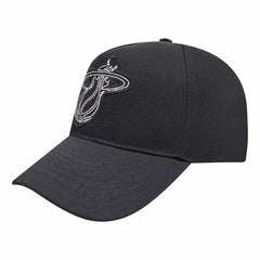 Miami Heat Pro Standard Paint the City Pinch Front Snapback Hat Black - NBA