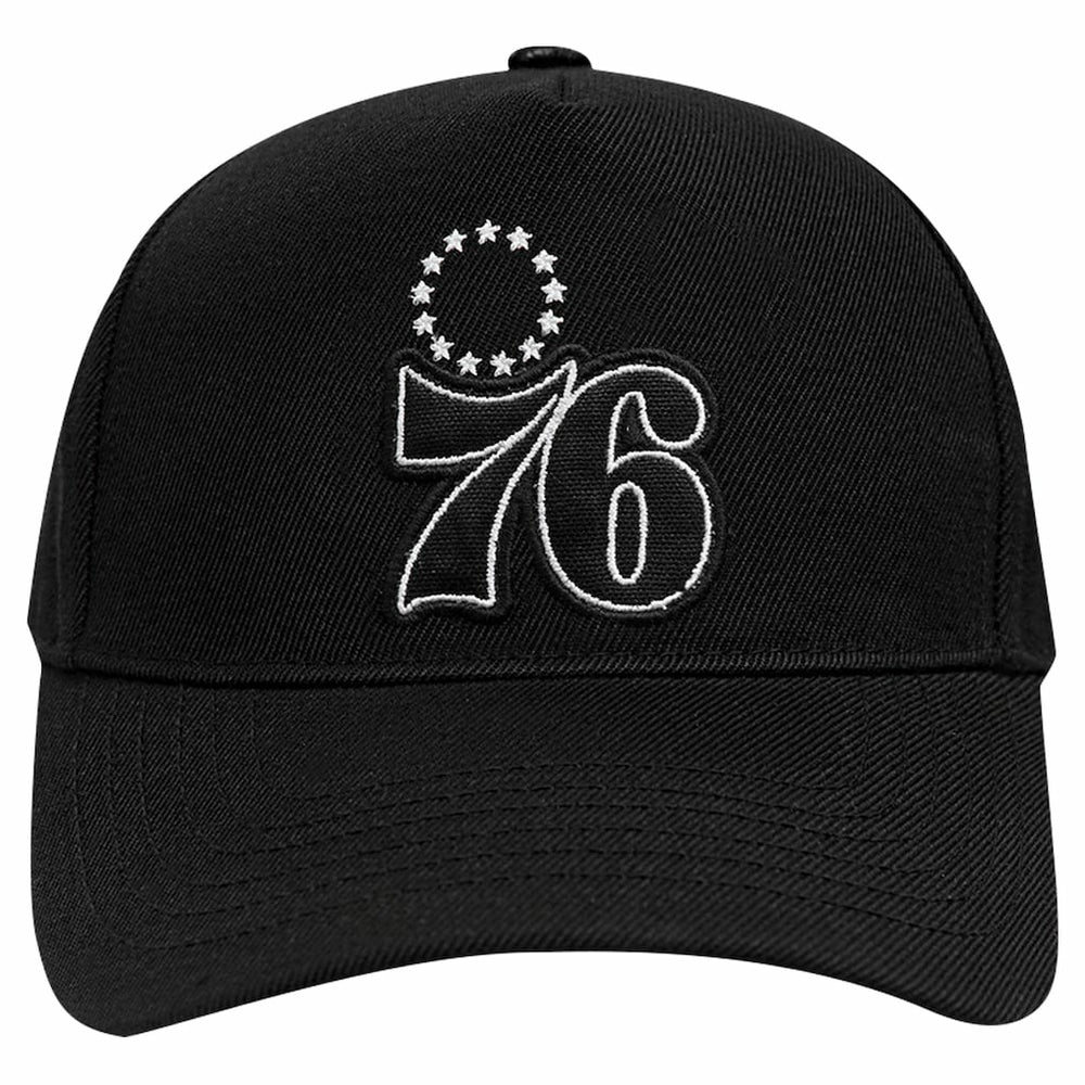 Philadelphia 76ers Pro Standard Paint the City Pinch Front Snapback Hat Black - NBA