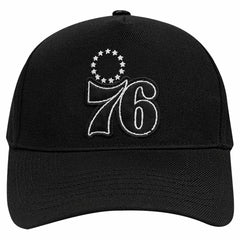 Philadelphia 76ers Pro Standard Paint the City Pinch Front Snapback Hat Black - NBA