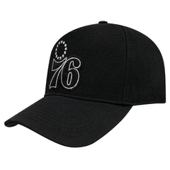 Philadelphia 76ers Pro Standard Paint the City Pinch Front Snapback Hat Black - NBA