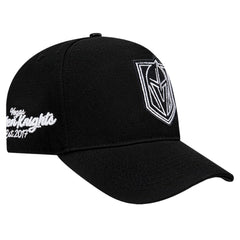 Vegas Golden Knights Pro Standard Paint the City Pinch Front Snapback Hat - Black - NHL