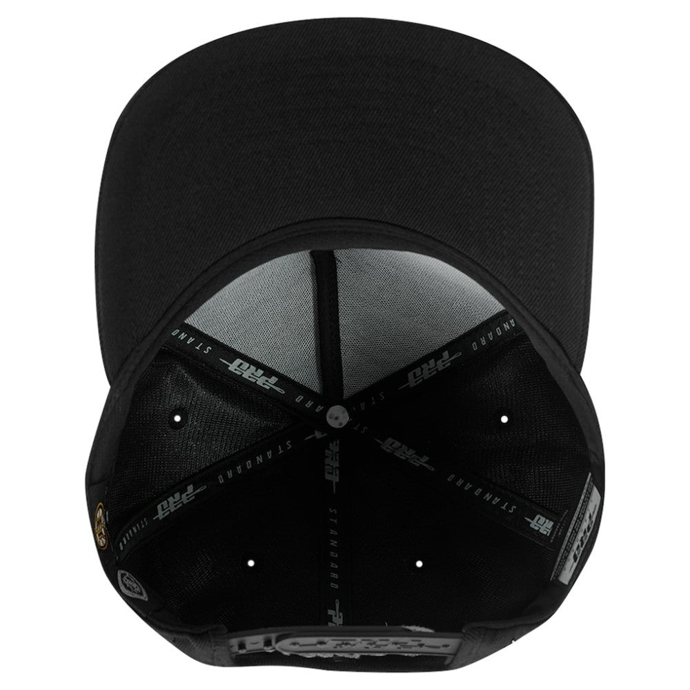 Boston Bruins Pro Standard Paint the City Pinch Front Snapback Hat - Black - NHL