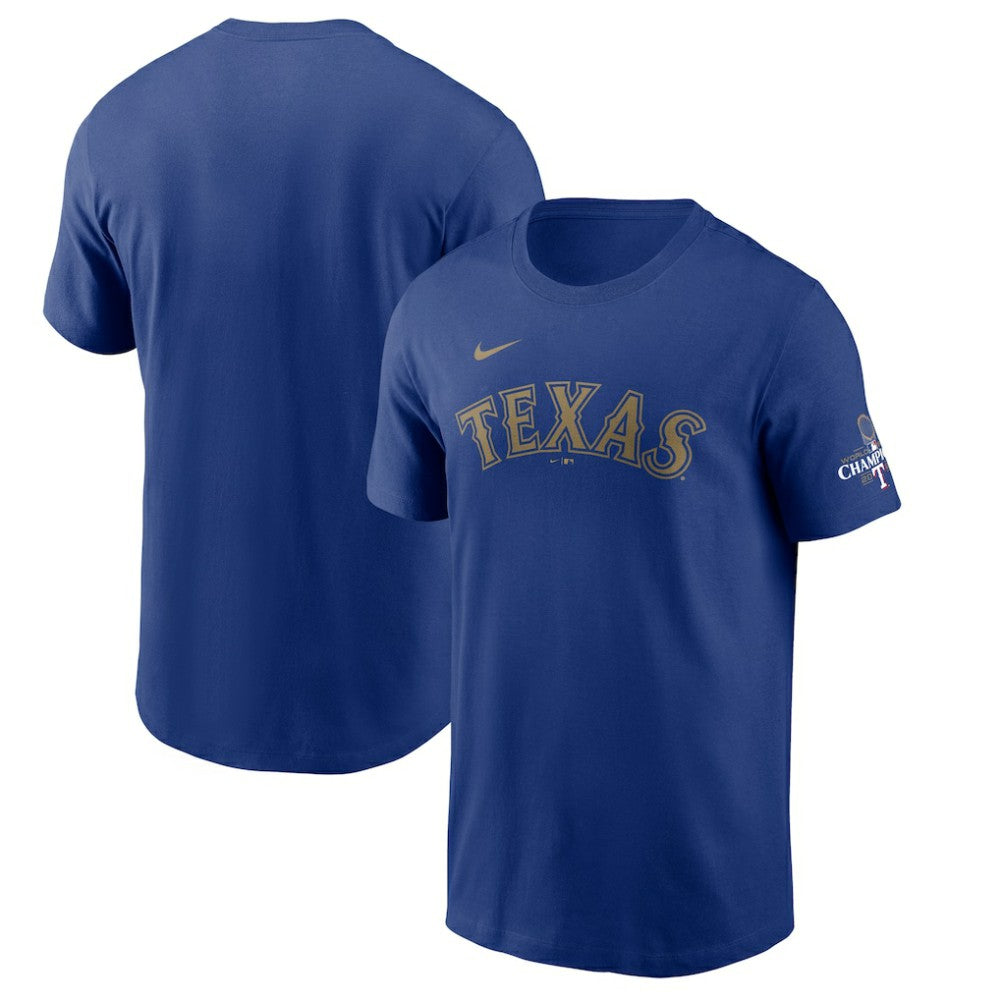 Texas Rangers Nike 2024 Gold Collection Wordmark T-Shirt - MLB