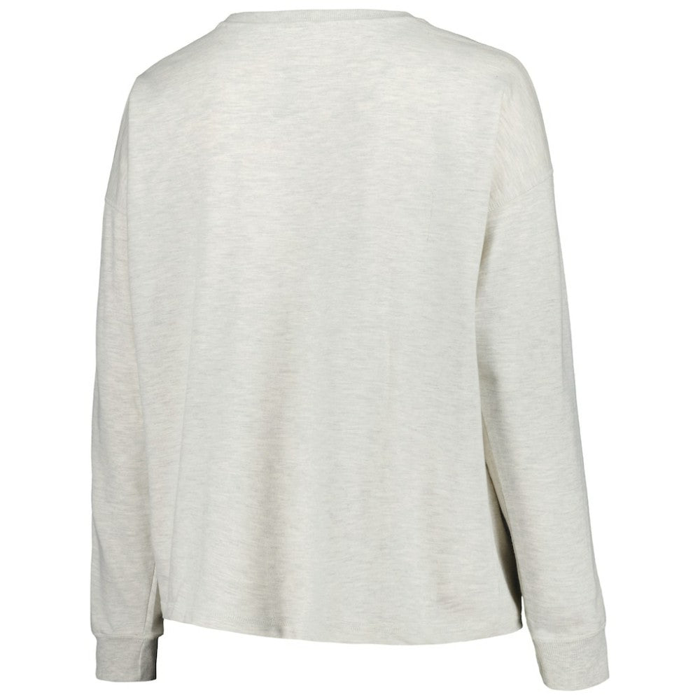 Atlanta Braves Profile Women's Plus Size French Terry Pullover Sweatshirt - MLB