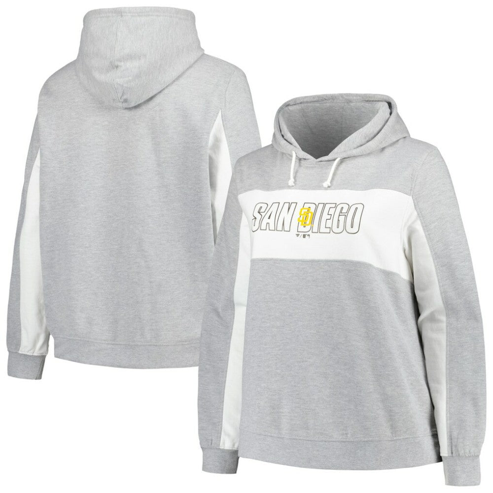 Profile San Diego Padres Women's Plus Size Pullover Hoodie - MLB