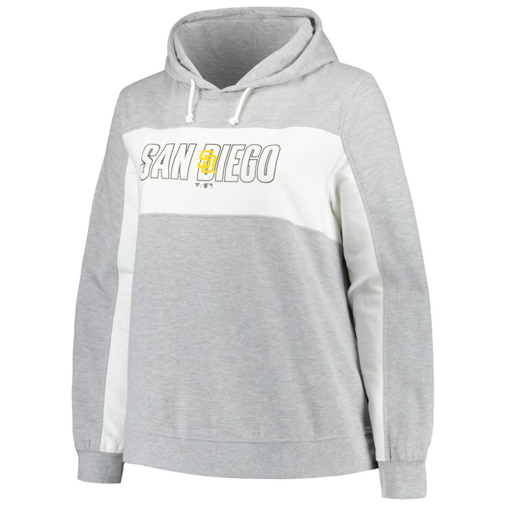 Profile San Diego Padres Women's Plus Size Pullover Hoodie - MLB