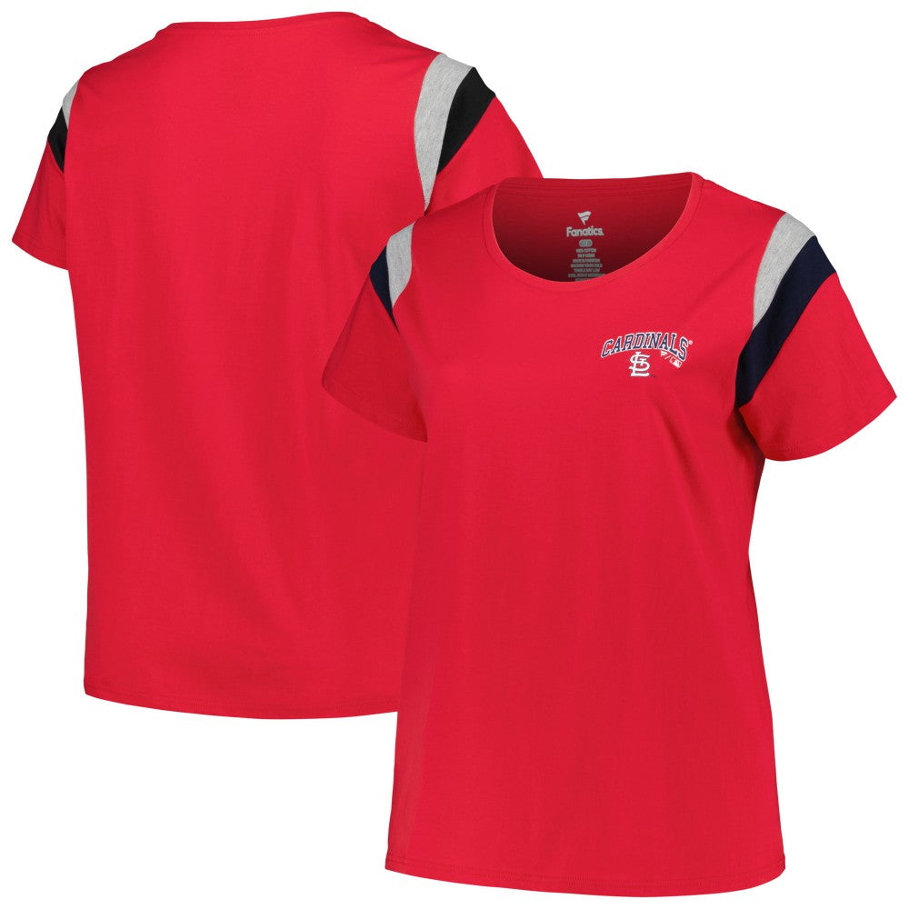 St. Louis Cardinals Profile Women's Plus Size Scoop Neck T-Shirt - MLB