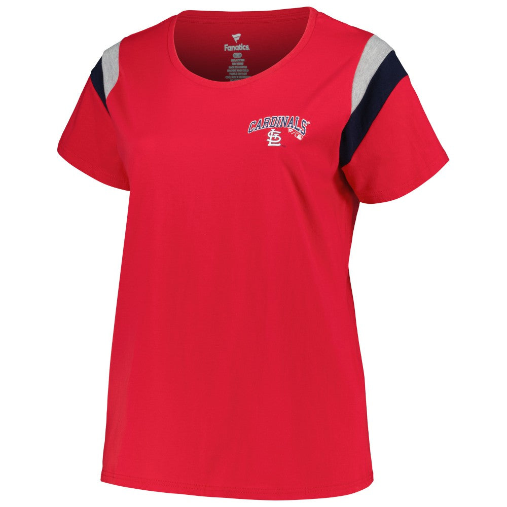 St. Louis Cardinals Profile Women's Plus Size Scoop Neck T-Shirt - MLB