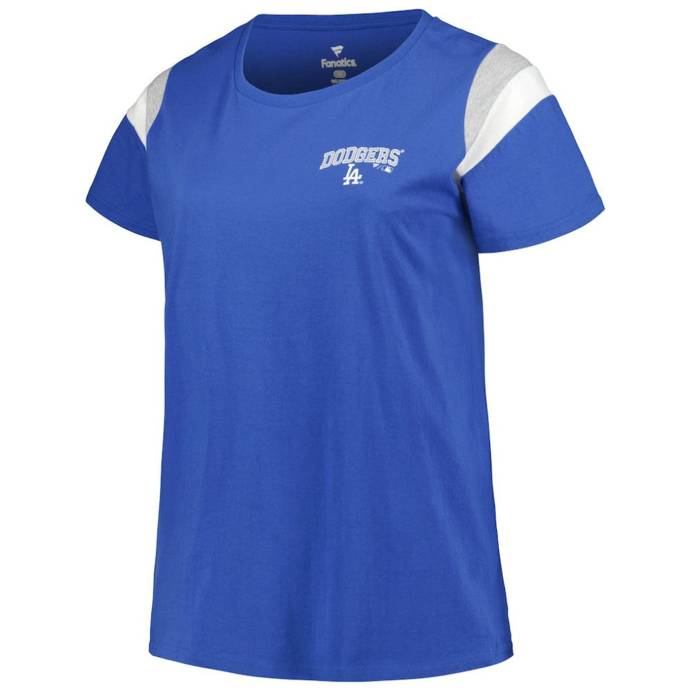 Los Angeles Dodgers Profile Women's Plus Size Scoop Neck T-Shirt - MLB