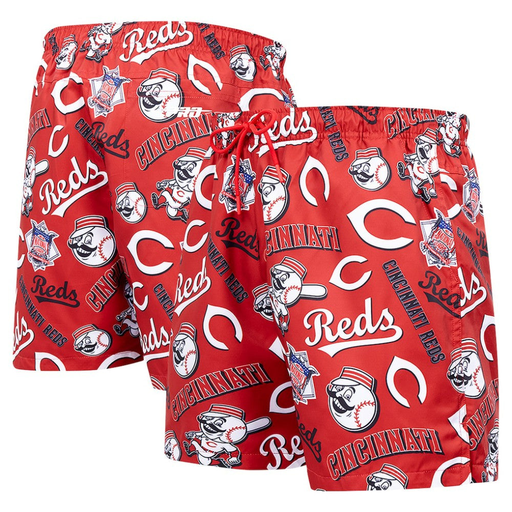 Cincinnati Reds Pro Standard Toss Logo Woven Shorts - MLB