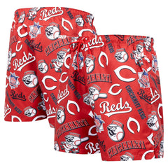 Cincinnati Reds Pro Standard Toss Logo Woven Shorts - MLB