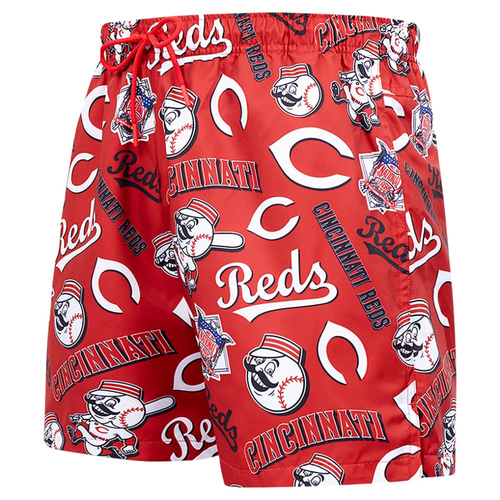 Cincinnati Reds Pro Standard Toss Logo Woven Shorts - MLB