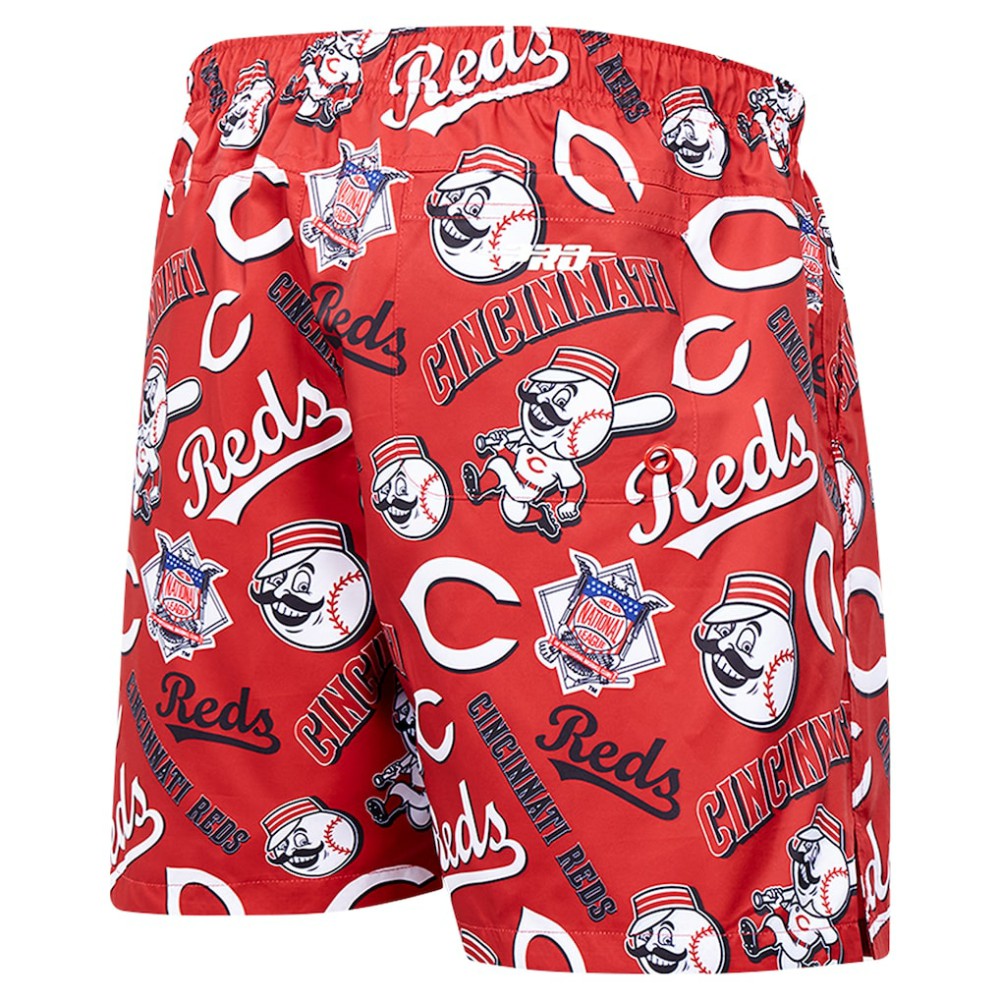 Cincinnati Reds Pro Standard Toss Logo Woven Shorts - MLB