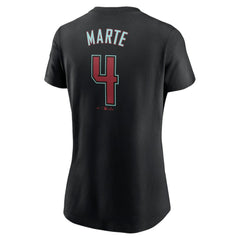 Ketel Marte Arizona Diamondbacks Nike Women's 2024 Fuse Name & Number T-Shirt - MLB