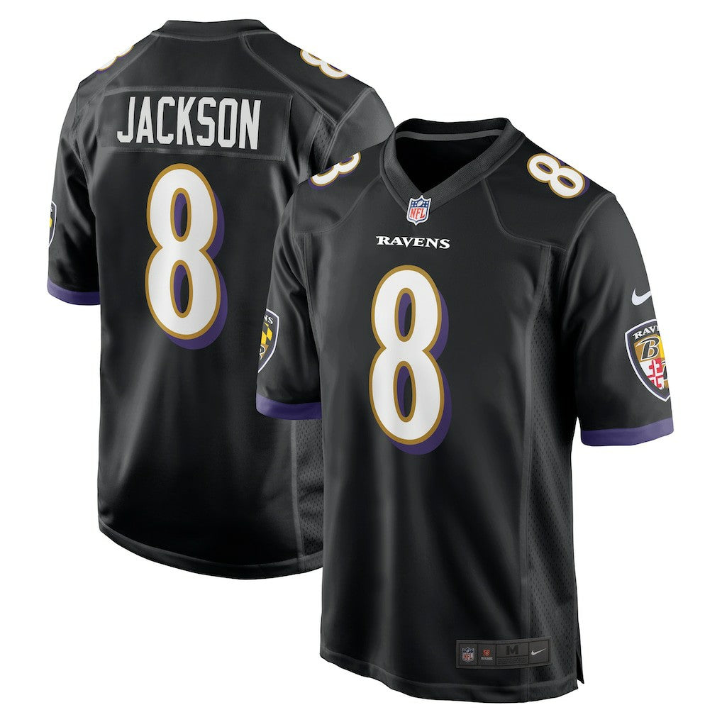 Lamar Jackson Baltimore Ravens Alternate Game Jersey Black | Nike for Sale