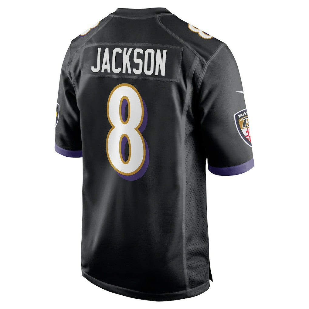 Lamar Jackson Baltimore Ravens Alternate Game Jersey Black | Nike for Sale