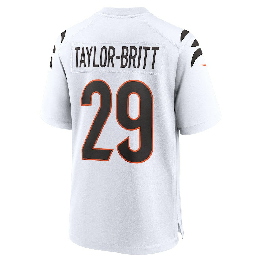 Cam Taylor-Britt Cincinnati Bengals Game Jersey White | Nike for Sale