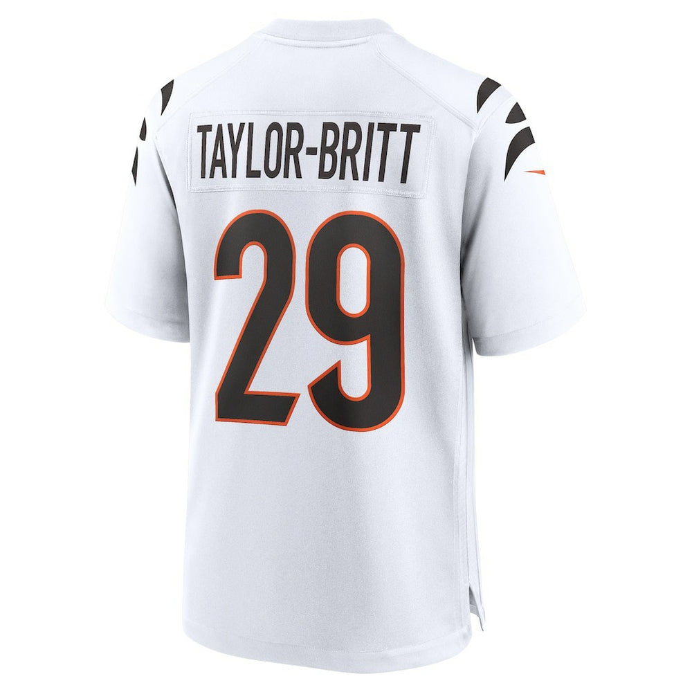 Cam Taylor-Britt Cincinnati Bengals Game Jersey White | Nike for Sale