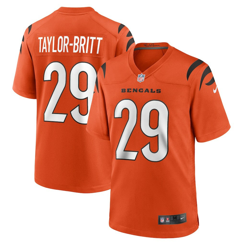 Cam Taylor-Britt Cincinnati Bengals Alternate Game Jersey Orange | Nike for Sale