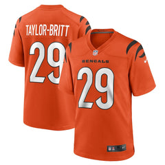 Cam Taylor-Britt Cincinnati Bengals Alternate Game Jersey Orange | Nike for Sale