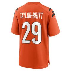 Cam Taylor-Britt Cincinnati Bengals Alternate Game Jersey Orange | Nike for Sale
