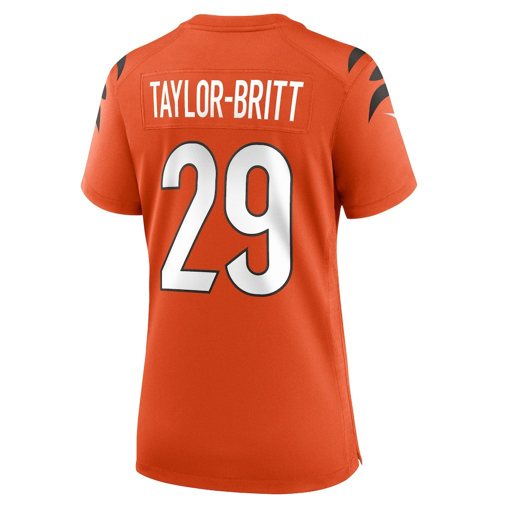 Cam Taylor-Britt Cincinnati Bengals Women's Alternate Game Jersey Orange | Nike for Sale