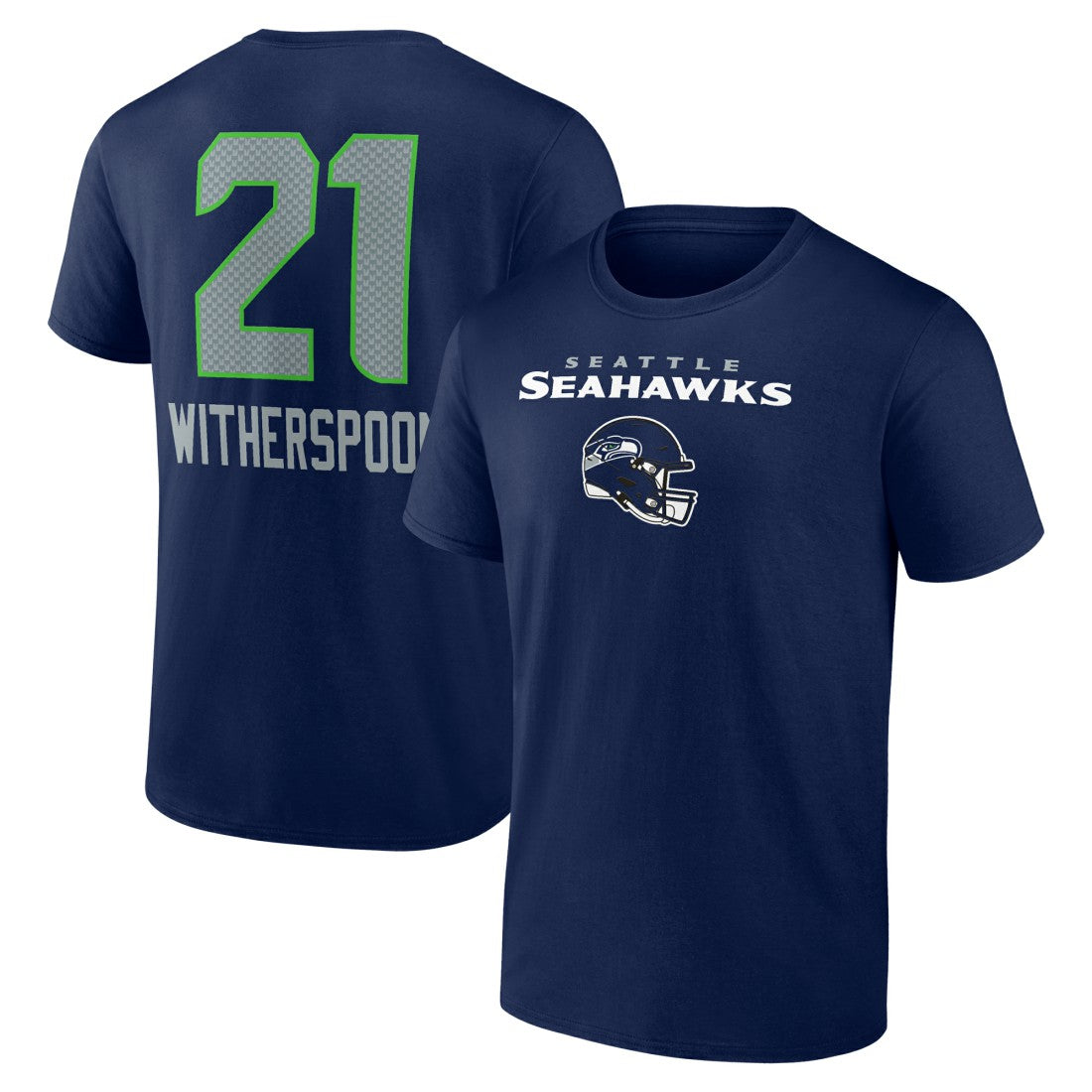 Devon Witherspoon Seattle Seahawks Team Wordmark Player Name & Number T-Shirt College Navy | NFL