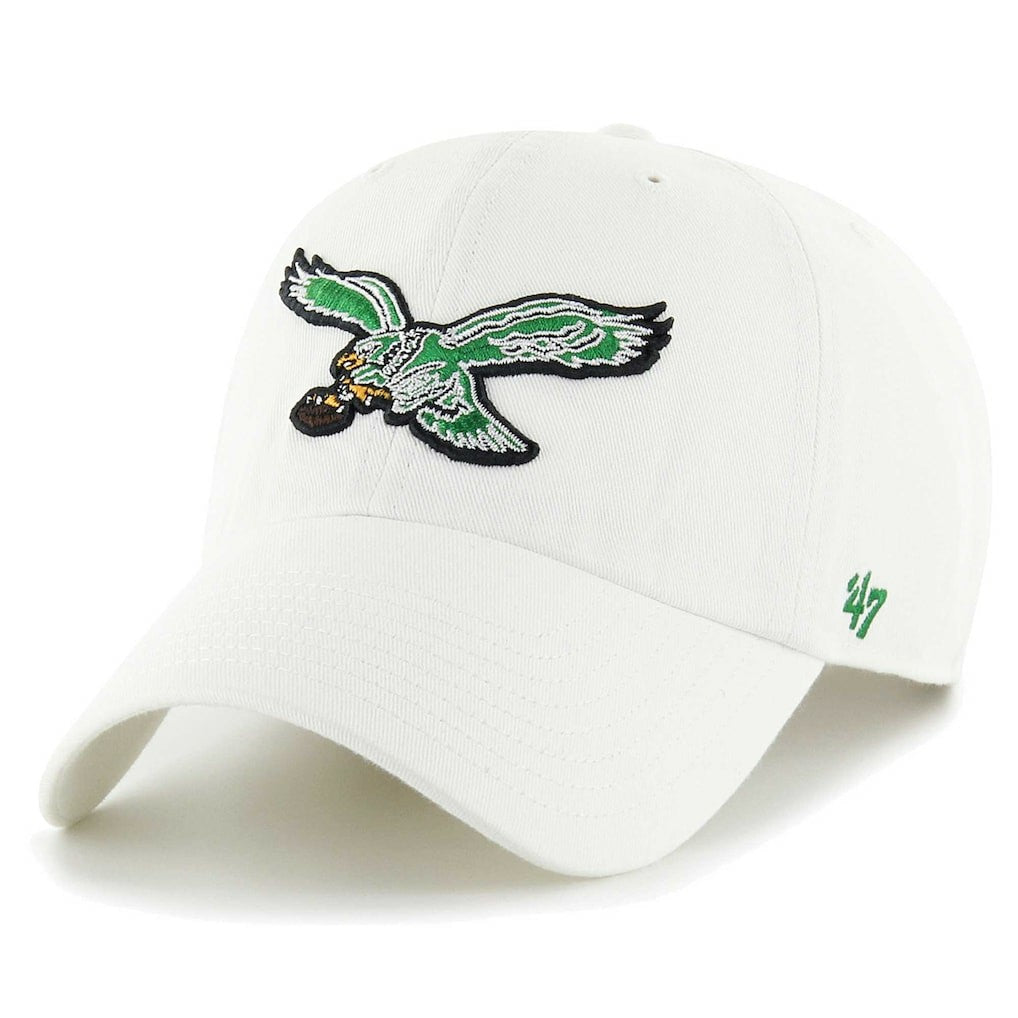 Philadelphia Eagles '47 Gridiron Classics Clean Up Adjustable Hat White | 47 brand