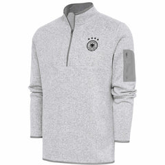 Germany National Team Elevate Quarter-Zip Pullover Heather Gray - FIFA World CUP