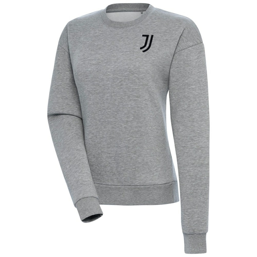 Juventus Women's Takeover Crewneck Pullover Sweatshirt Heather Gray - FIFA World CUP