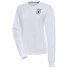 Germany National Team Women's Takeover Crewneck Pullover Sweatshirt White - FIFA World CUP