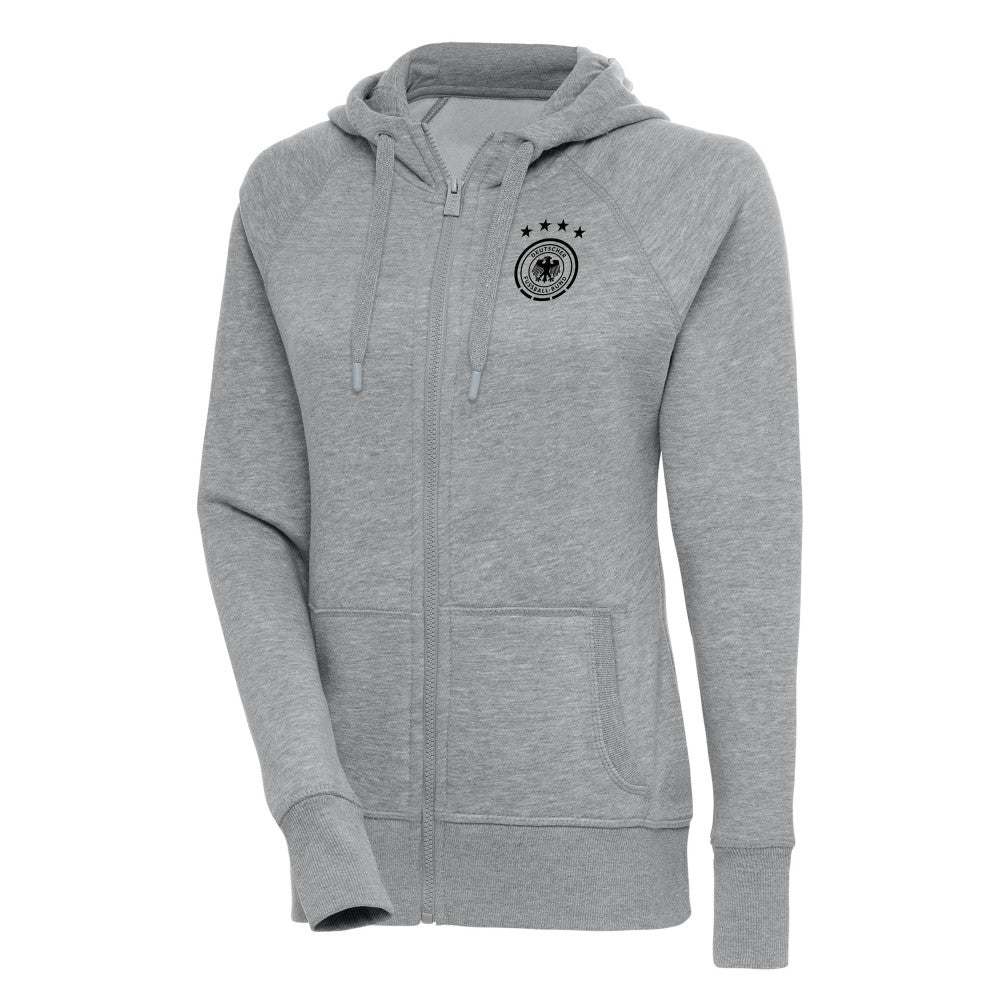 Germany National Team Women's Takeover Full-Zip Hoodie Heather Gray - FIFA World CUP