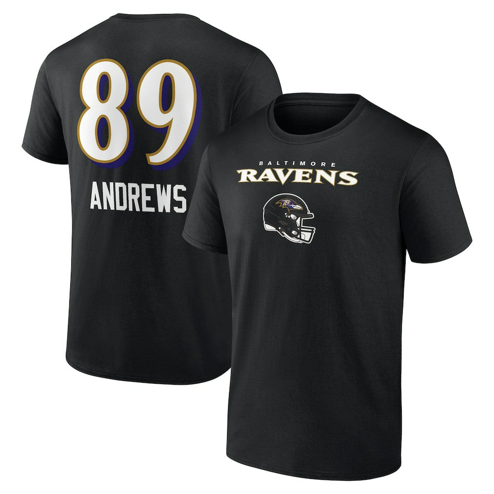 Mark Andrews Baltimore Ravens Team Wordmark Player Name & Number T-Shirt Black | NFL