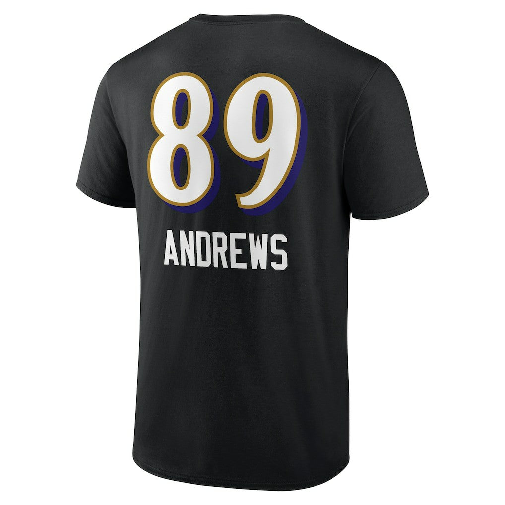 Mark Andrews Baltimore Ravens Team Wordmark Player Name & Number T-Shirt Black | NFL
