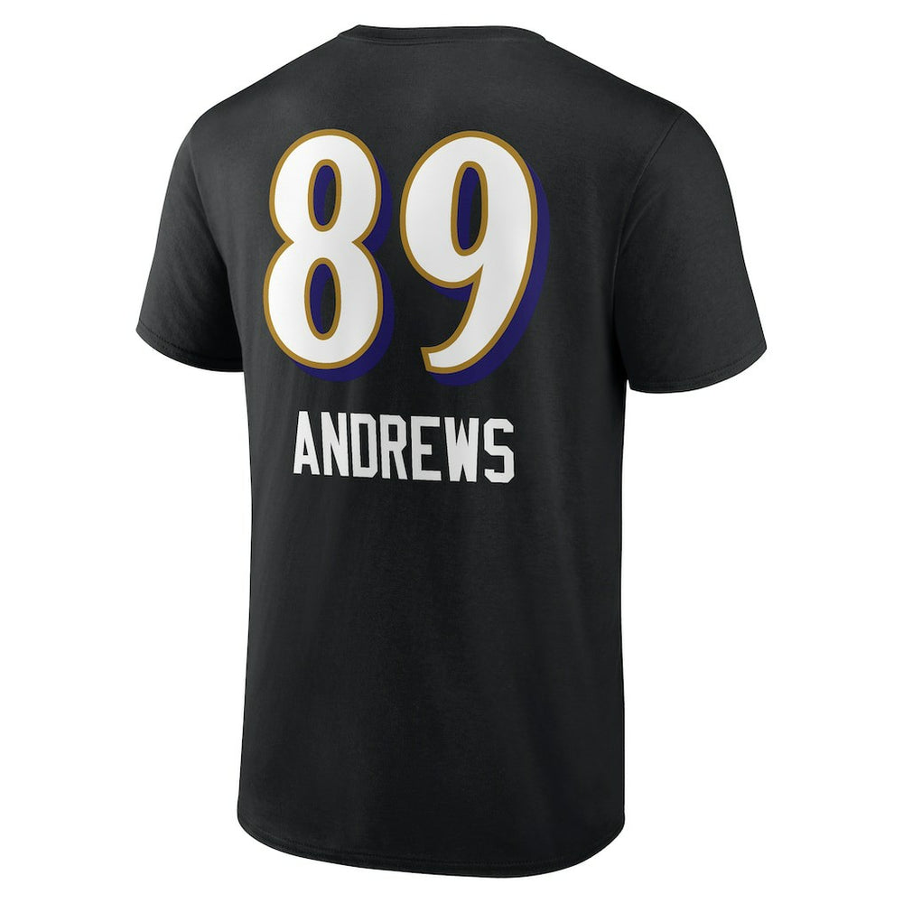 Mark Andrews Baltimore Ravens Team Wordmark Player Name & Number T-Shirt Black | NFL