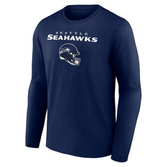 Jaxon Smith-Njigba Seattle Seahawks Team Wordmark Player Name & Number Long Sleeve T-Shirt College Navy | NFL