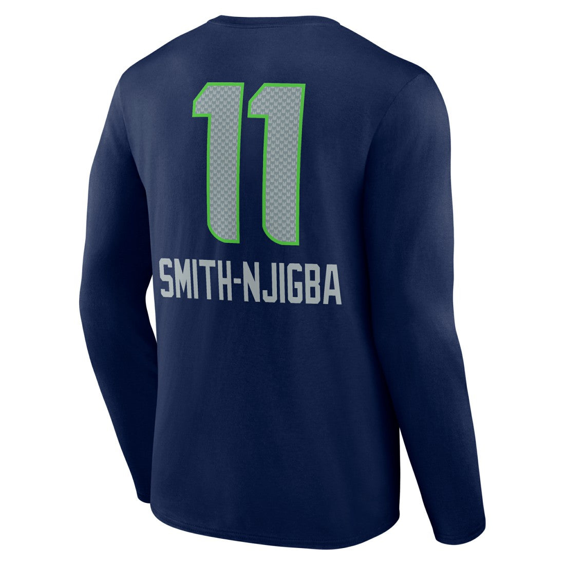 Jaxon Smith-Njigba Seattle Seahawks Team Wordmark Player Name & Number Long Sleeve T-Shirt College Navy | NFL