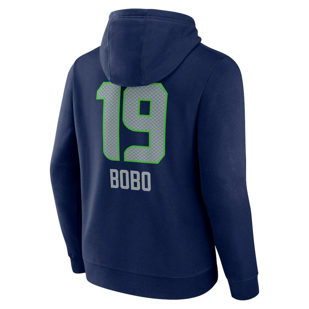 Jake Bobo Seattle Seahawks Team Wordmark Player Name & Number Pullover Hoodie College Navy | NFL