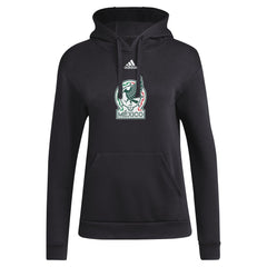 Mexico National Team Women's Crest Pullover Hoodie Black | Adidas