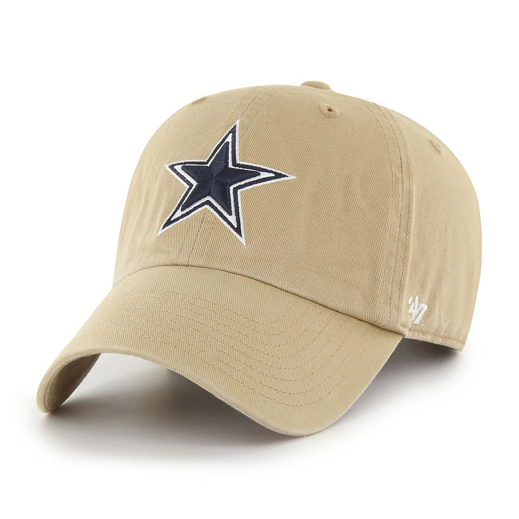 Dallas Cowboys '47 Secondary Clean Up Adjustable Hat Khaki | 47 brand