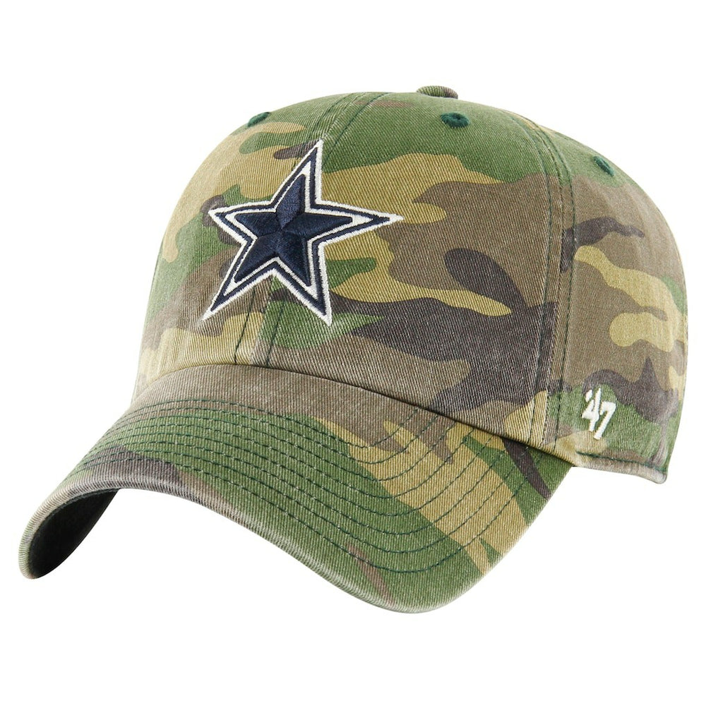 Dallas Cowboys '47 Woodland Clean Up Adjustable Hat Camo | 47 brand