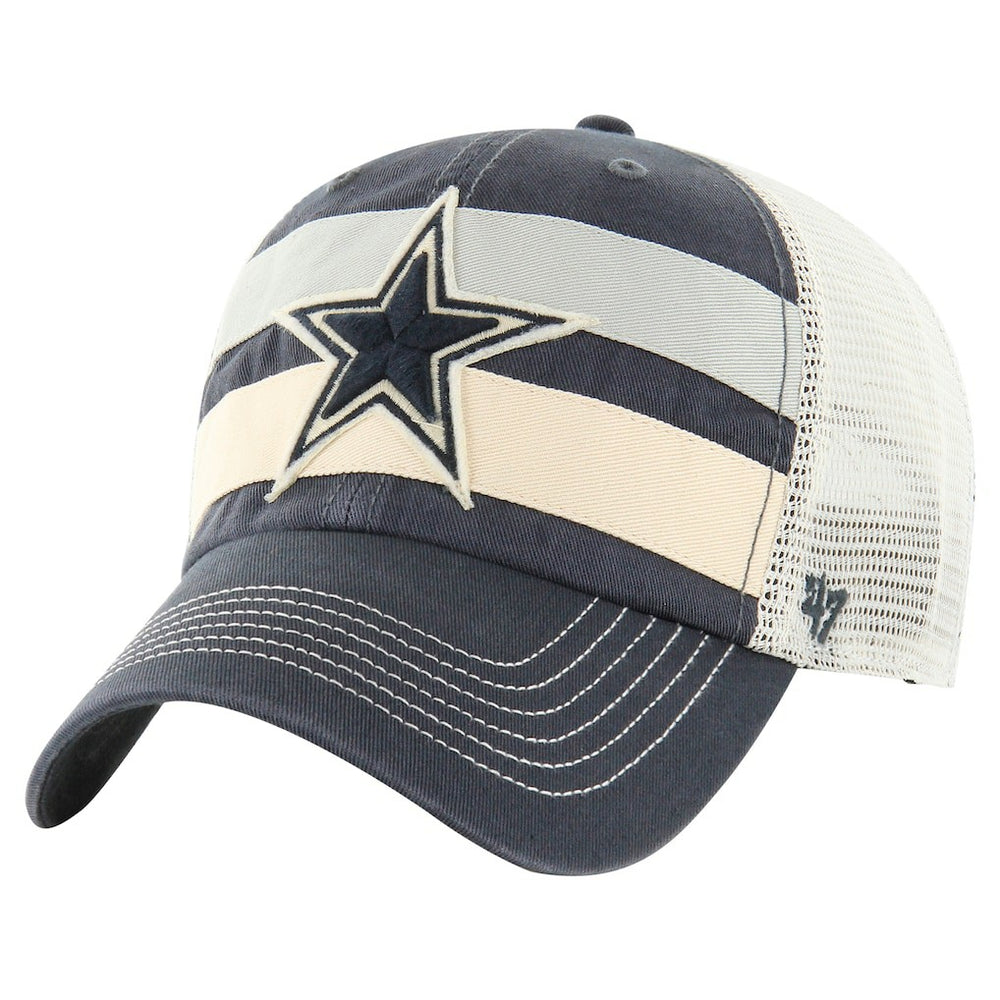 Dallas Cowboys '47 Clubhouse Boon Trucker Clean Up Adjustable Hat Navy/Natural | 47 brand
