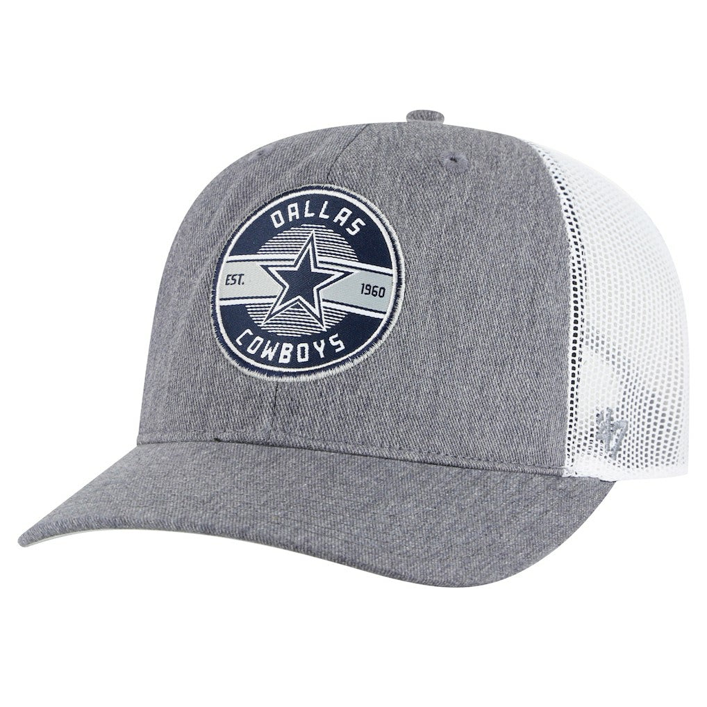 Dallas Cowboys '47 Hash Mark Trucker Adjustable Hat Heather Gray | 47 brand