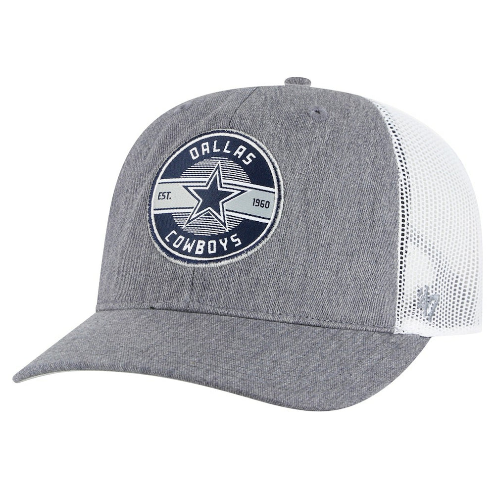 Dallas Cowboys '47 Hash Mark Trucker Adjustable Hat Heather Gray | 47 brand
